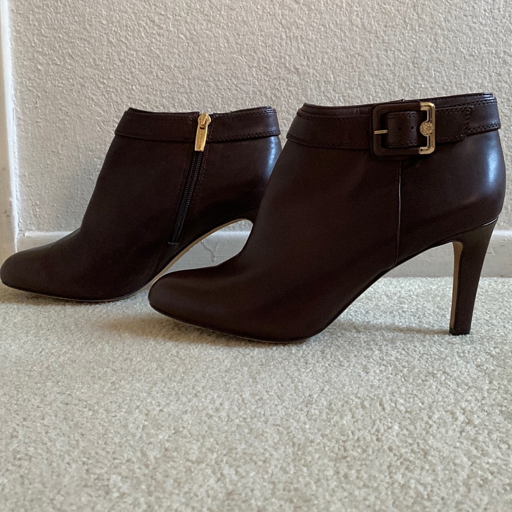 Vince Camuto Brown High Heel, Leather Booties